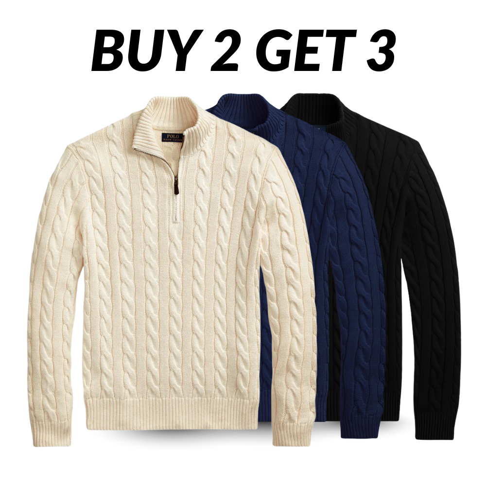 Polo Quarter-Zip Sweater - Buy 2 Get 3