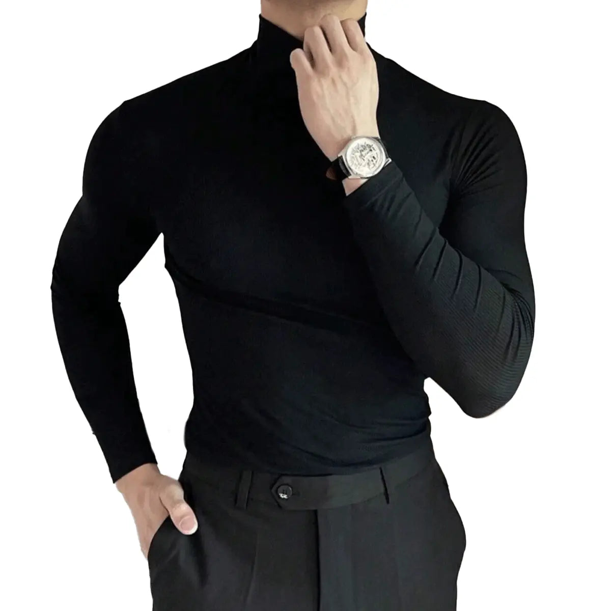 Clark® Snug High Neck Jumper for Blokes (Bargain Discount)