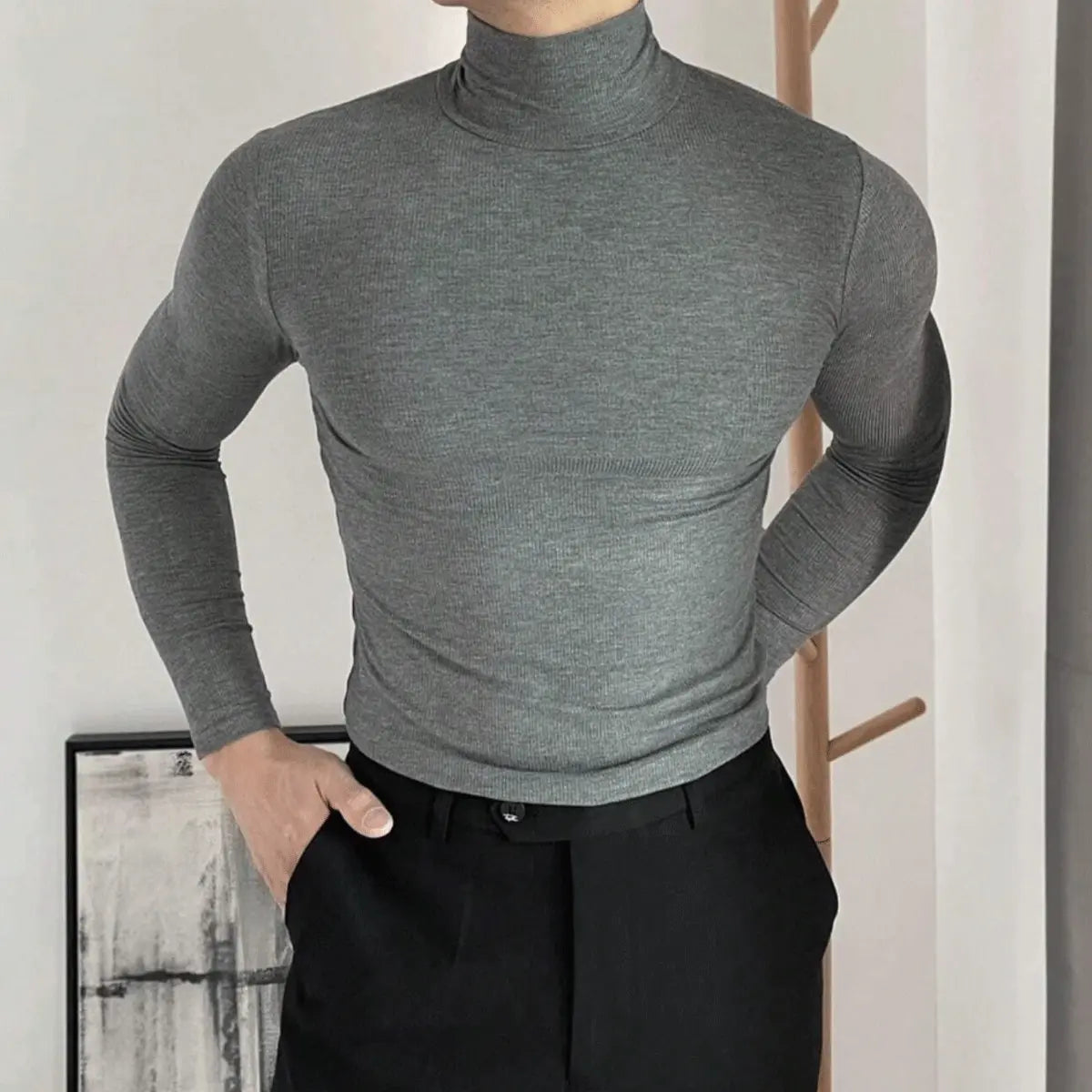 Clark® Snug High Neck Jumper for Blokes (Bargain Discount)