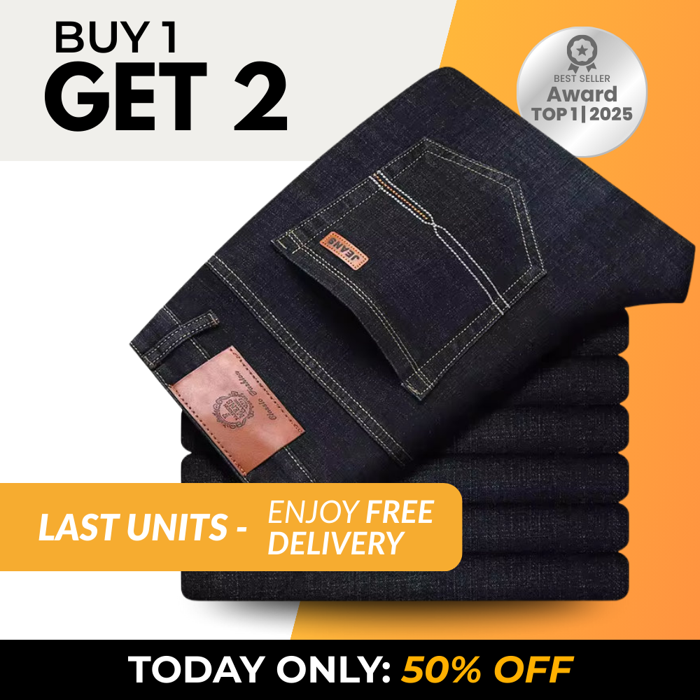TAVAREZ ELASTIC STRAIGHT-LEG JEANS BUNDLE [BUY 2, GET 3]