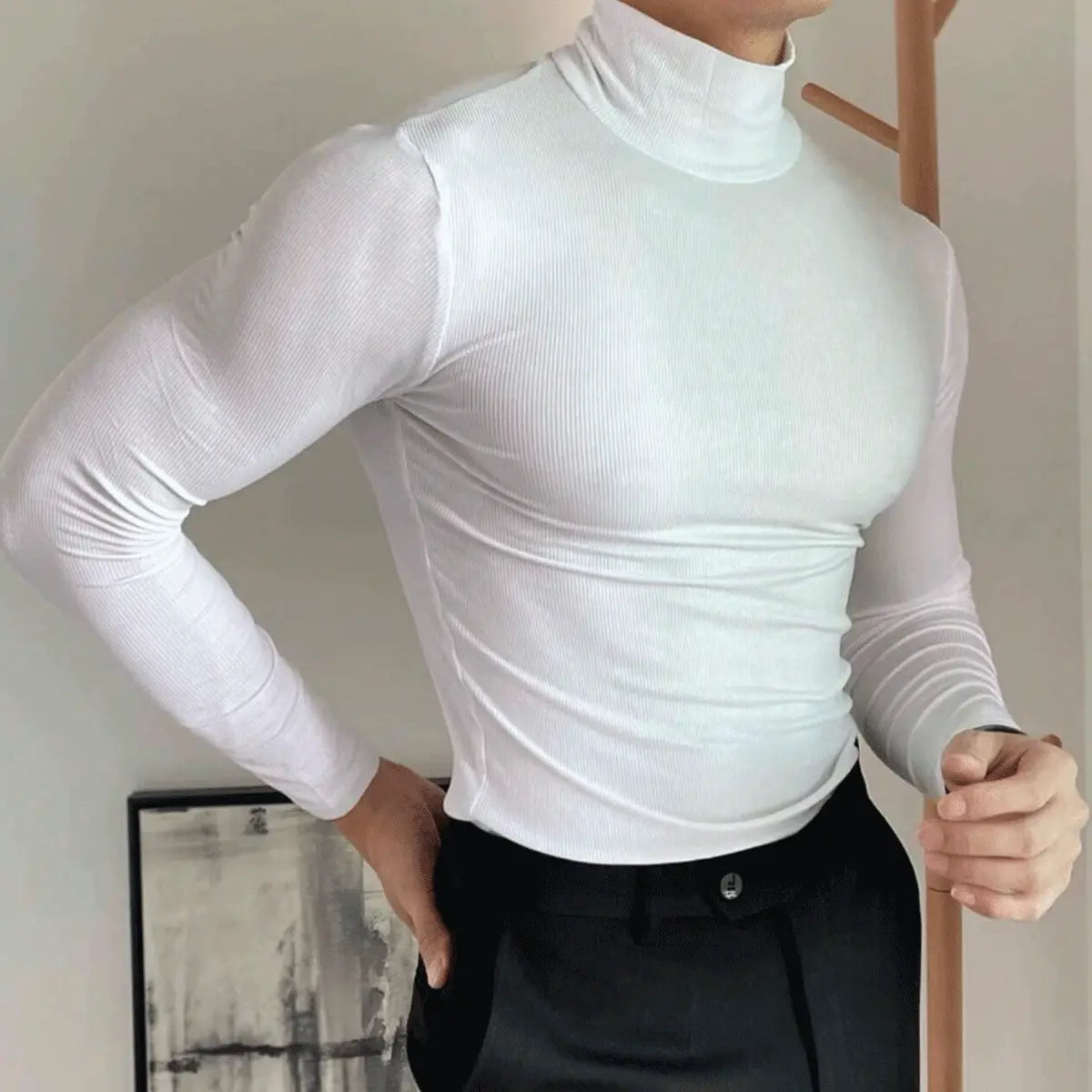 Clark® Snug High Neck Jumper for Blokes (Bargain Discount)