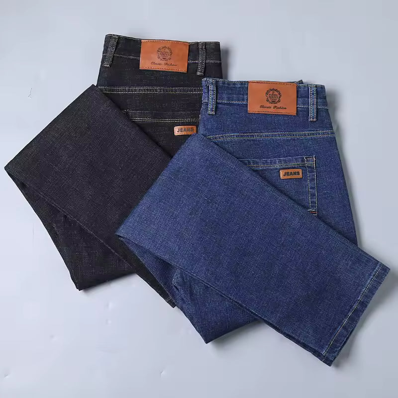 TAVAREZ ELASTIC STRAIGHT-LEG JEANS BUNDLE [BUY 2, GET 3]