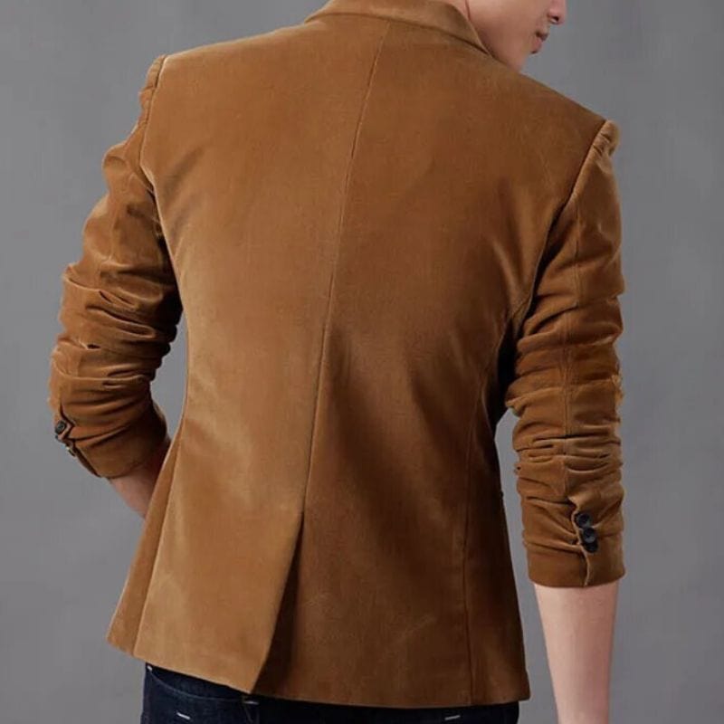 Choco Velvet Blazer for Blokes